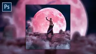 Death Moon Photo Manipulations | Tutorial Photoshop