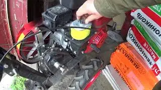 Полтора часа на огороде и мотоблок дымит как дизель, хана движку
