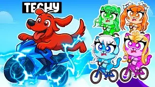 Dog Speed Runner Vs Cat Hunters In Bike Obby With MY CRAZY FAN GIRLS...