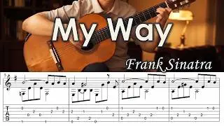 My Way / Frank Sinatra - Fingerstyle Guitar | TAB