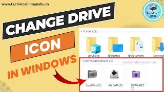 Change Drive Icon in Windows 11 | Custom Drive Icon in windows | TechFix HUB |
