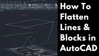 How to flatten lines and blocks in AutoCAD using YQARCH plugin 
