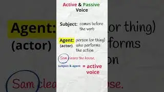 Active & Passive Voice in English (1) | EasyTeaching #esllearners #esl #englishgrammar