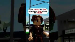 She Gets CURSED Because She Didn't Help Homeless GUY In Brookhaven 🏠 RP Roblox