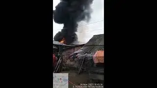 Kebakaran di Lingkungan 10, Kelurahan Belawan Bahari, Kecamatan Medan Belawan Sumatera Utara