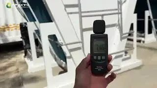Measuring Noise Levels: 5MW Immersion Cooling Containers at Full Operation (70 dB)