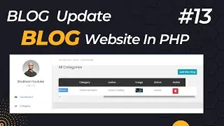 Php project | Blog website in php | Blog update - 13 | CMS in php  