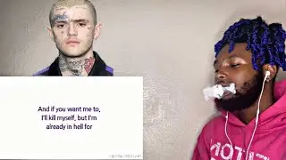 LiL PEEP - High School (Lyrics) | REACTION