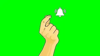 YouTube like subscribe bell icon buttons green screen |  End Screen