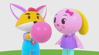 Fox and Rabbit Learns to Blow Balloons