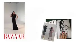My photo shoot session with Harper's Bazaar Check out the interview on July issue - Peche Di