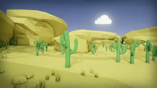Unreal Engine 4 Stylized Desert LowPoly Environment