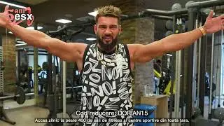 Dorian Popa la sală cu abonamentul ESX Nelimitat