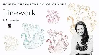 How to Quickly Change the Color of Your Linework in Procreate on your iPad