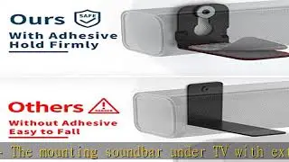 notiela Universal Soundbar Mount Shelf Sound Bar Mounts for Samsung, Sony, LG, Vizio, Bose, Onn and