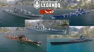 5 Man Division, 7 Kill Rampage! World Of Warships Legends