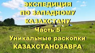 Часть 5. Экспедиция по Западному Казахстану. Уникальные раскопки Казахстанозавра.