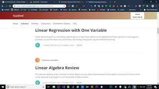 Coursera has the best machine learning course