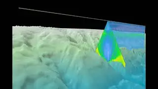 Sonar data scan of the water column (First Video)