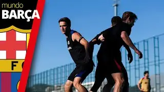 FC BARCELONA ENTRENAMIENTO: Sesión sin internacionales pero con Gavi, De Jong y Szczesny a tope
