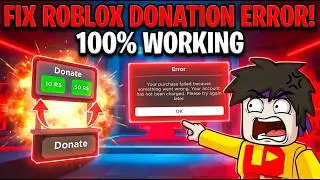How to fix donation board error in Roblox