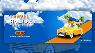 Travel Banner Design | In Pixellab Tutorial