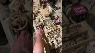 Working Car Model Made Of Wood 