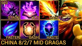 Gragas S Rating Mid Lane 8/2/7 - China Wild Rift New Meta Build & Runes By Tiarty