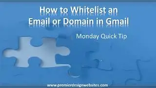 How to Whitelist an Email or Domain in Gmail