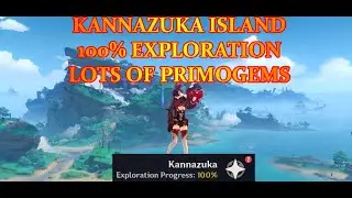 KANNAZUKA ISLAND 100 EXPLORATION COMPLETE GUIDE GET CHESTS FOR PRIMOGEMS GENSHIN IMPACT