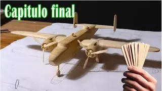 How to make B-25 Mitchell engines with popsicle sticks