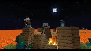 Minecraft but the world is lava?!?