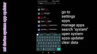 Xiaomi device system apps updater ignored app cannot update, notification not showing again fix
