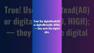 Analog Pins as Digital I/O? 
