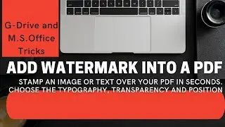 Add watermark into a PDF Stamp an image or text over your PDF in seconds.