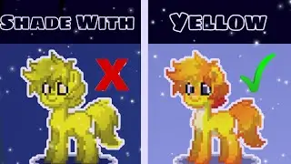 How To Shade With Yellow On Pony Town | Pony Town Tutorial