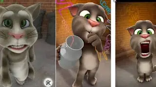 Talking Tom cat || an simple talking Tom milk drinking style ||🍅