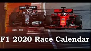F1 2020 Official Race Calendar