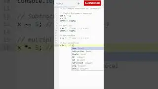 Assignment Operators in javascript. 