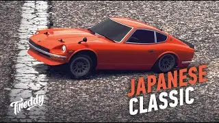 Month of running! This remote control car are pretty strong! Datsun 240Z by Team Associated