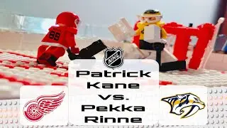 Patrick Kane vs. Pekka Rinne LEGO NHL Hockey Stop Motion