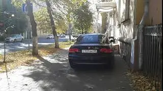 пенза!центр города!автохам!тротуар