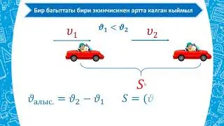 Математика! Кыймылга карата маселе чыгаруу!
