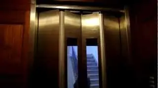 1922 Titan traction elevator with mechanical floor indicator - in Copenhagen, Denmark