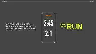 CRAFT ever-changing logo reacts to how you run