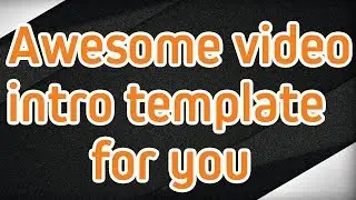 How to make a intro for youtube channel