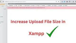 Solution : You probably tried to upload a file that is too large in phpmyadmin xamp