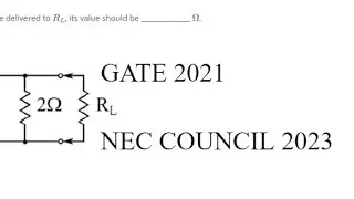 Basic Electrical | GATE 2021 | NEC Council exam 2023 || EEE