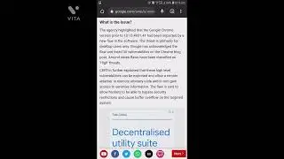 Google chrome security issues