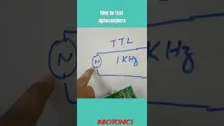 testing optocouplers with oscilloscope #powerelectronics #electrical #lab